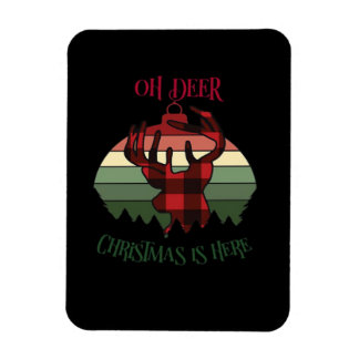 O Oh Deer Kerstmis Is Hier Vrolijke Esthetiek  Magneet