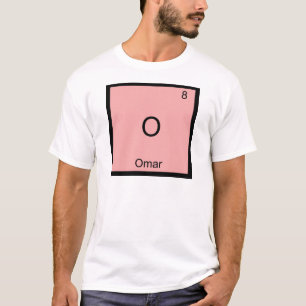 O - Omar T-Shirt symbole d'élément de chimie drôle