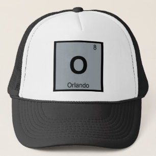 O - Orlando Griekse Chemie Periodiek Systeem Symbo Trucker Pet