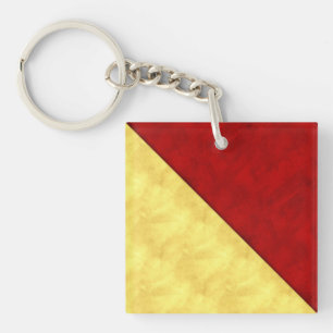 O Oscar Waterverf Nautical Signal Maritime Vlag Sleutelhanger