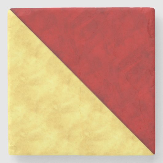 O Oscar Waterverf Nautical Signal Maritime Vlag Stenen Onderzetter (Voorkant)