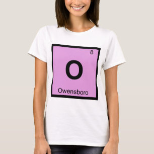 O - Owensboro Kentucky Scheikunde Periodiek Systee T-shirt