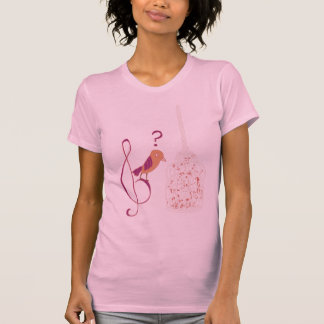 O Pássaro, a gaiola e a Música T-shirt