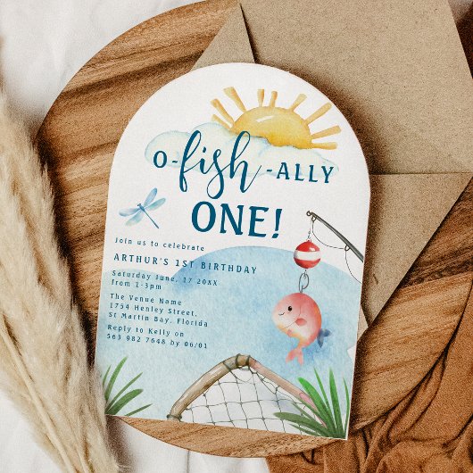 Ô Poisson Ally Un ! | Invitation de fête d'anniver
