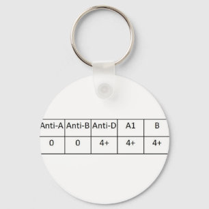 O positief sleutelhanger