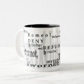 "O Romeo, Romeo!" Mok Shakespeare Quote (Voorkant links)