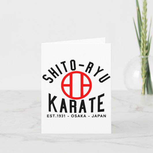 O-ryu Karate Japan Martial Arts  Kaart (Voorkant)