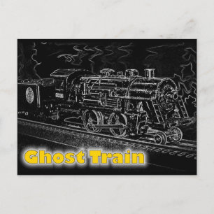 O Schaalmodeltrein - Ghost-trein Briefkaart
