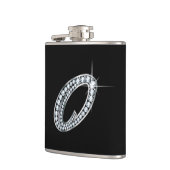 O Script "Diamond Bling"-fles Heupfles (Links)