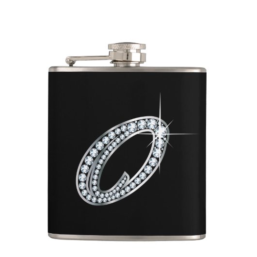 O Script "Diamond Bling"-fles Heupfles (Voorkant)