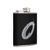 O Script "Diamond Bling"-fles Heupfles (Rechts)