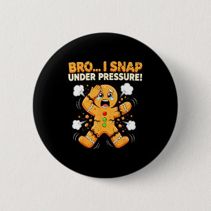 O Snap Gemberkoek Man Koekjes Ik Knappen Onder Dru Ronde Button 5,7 Cm