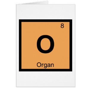 O - Symbole du tableau périodique de la chimie de