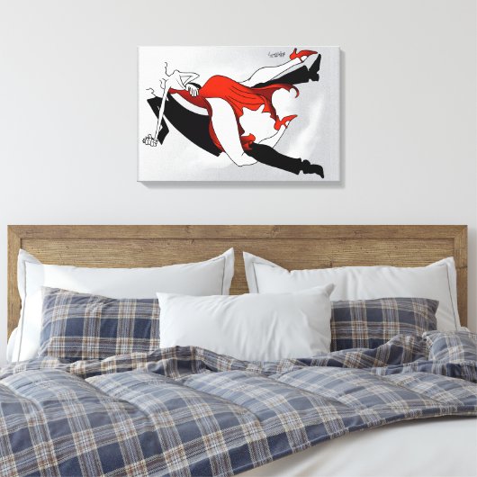 O Tango Canvas Afdruk (Insitu (Slaapkamer))