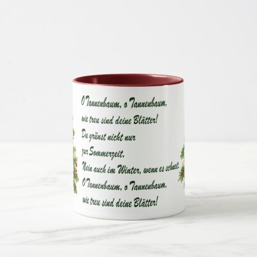 O Tannenbaum kerstMok Mok (Midden)