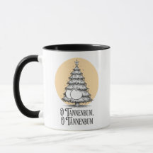 O Tannenbum Kerstmis Billenkoek Grap Mug