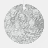 O Tête de Noël ornement d'arbre de Noël pour golfe (Verso)