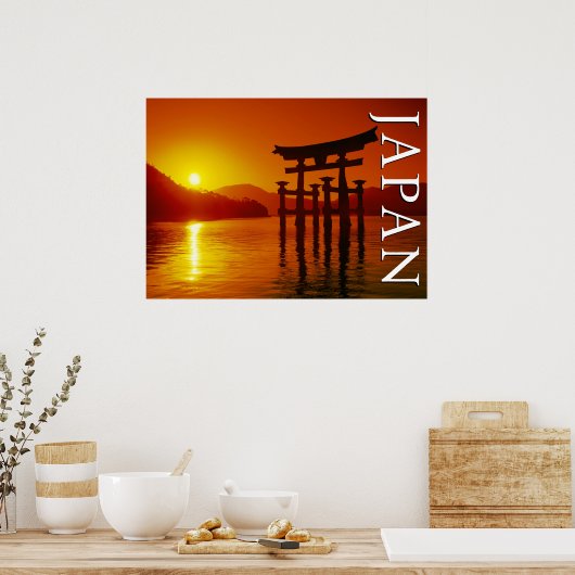 O-Torii poort, Itsukushima heiligdom | Miyajima, J Poster (Keuken)