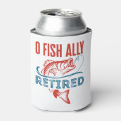 O Vis Ally Revermoeid Funny Vist pensionering Blikjeskoeler (Blikje Voorkant)