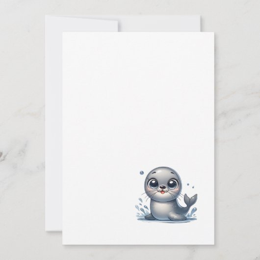 O-vis-bondgenoot Vist 1e verjaardag Kaart (Achterkant)