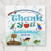 O-vis-bondgenoot, weg Gevist, kleine visser partij Bedankjes Labels (Achterkant)