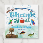 O-vis-bondgenoot, weg Gevist, kleine visser partij Bedankjes Labels (Voorkant)