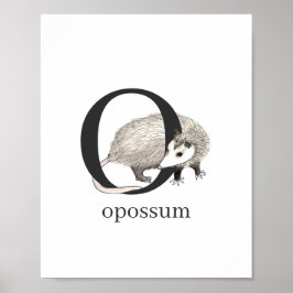 O voor Opossum Poster