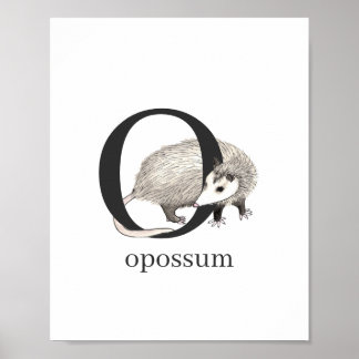 O voor Opossum Poster