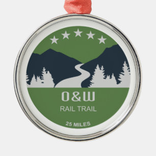 O&W Rail Trail Metalen Ornament