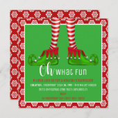 O, wat een leuk kerstfeest uitnodiging (Voorkant / Achterkant)