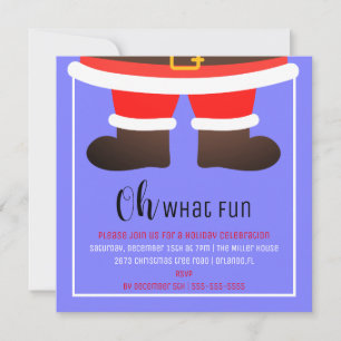 O, wat een leuk kerstfeest uitnodiging