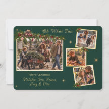O wat een leuk kerstkaart met 4 foto's