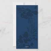 O wat een leuke heldere kerstblauwe kerstkaart (Achterkant)