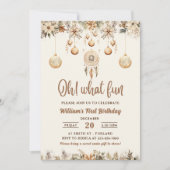 O wat een leuke Kerst bloem Kerst Verjaardag Kaart (Voorkant)