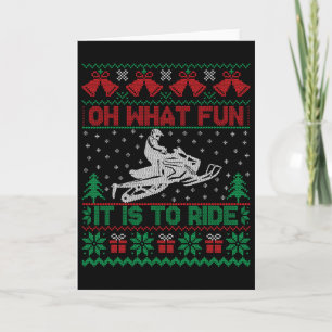 O wat leuk is het om op een sneeuwscooter te rijde kaart
