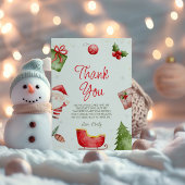 O wat leuk kerst verjaardag bedankkaart kaart