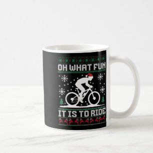 O wat leuk om mountainbike te rijden Biker Chri Koffiemok