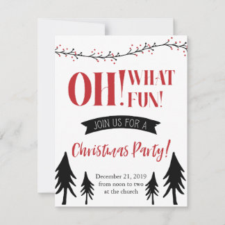 O wat leuk! Uitnodiging voor kerstfeest!