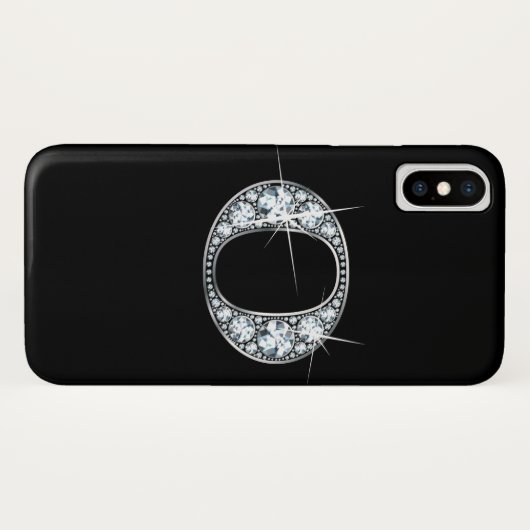 O-Zilver Case-Mate iPhone Case (Achterkant (horizontaal))