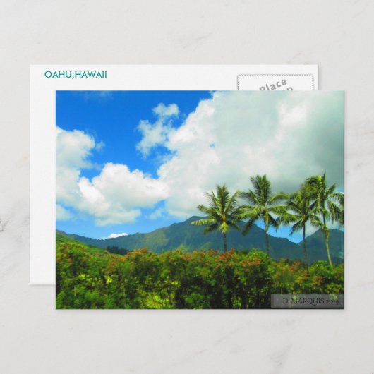 OAHU, HAWAII#6 BRIEFKAART (Voorkant / Achterkant)