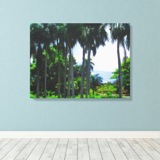 OAHU HAWAII #9 DOEK CANVAS AFDRUK (Insitu (Houten vloer))