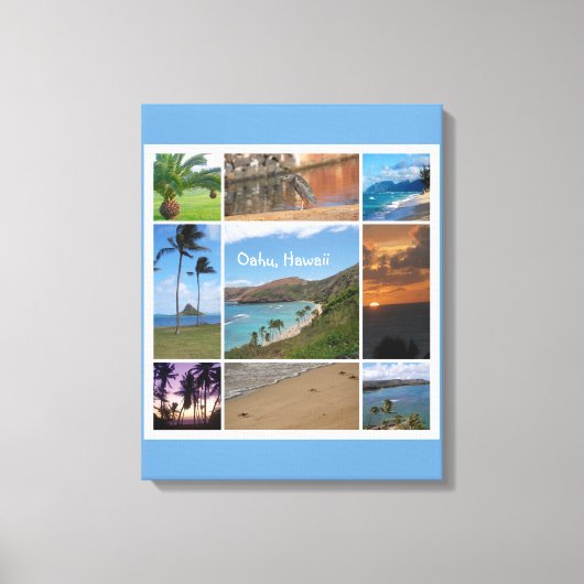 Oahu, Hawaii Canvas Afdruk (Voorkant)