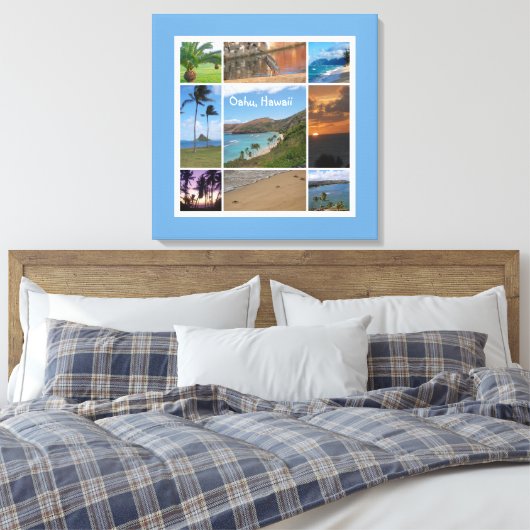 Oahu, Hawaii Canvas Afdruk (Insitu (Slaapkamer))