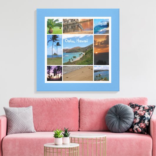 Oahu, Hawaii Canvas Afdruk (Insitu (Woonkamer))