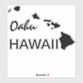 OAHU - HAWAII-EILANDEN STICKER (Vel)