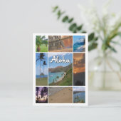 Oahu, Hawaii Foto Collage Briefkaart (Staand voorkant)