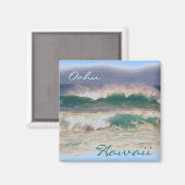 Oahu Hawaii magneet (Voorkant / Achterkant)