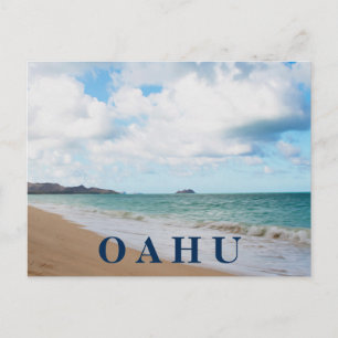 Oahu Hawaii Ocean Waves & Beach Briefkaart
