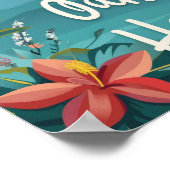 Oahu Hawaii Reizen Poster Art Print Poster (Hoek)