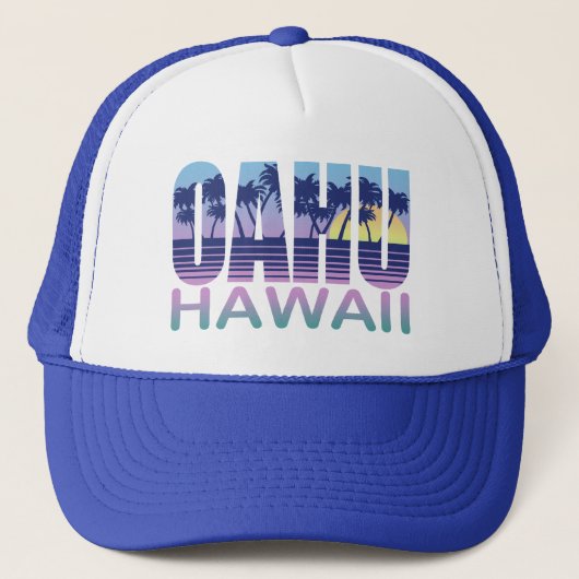 Oahu Hawaii Trucker Pet (Voorkant)